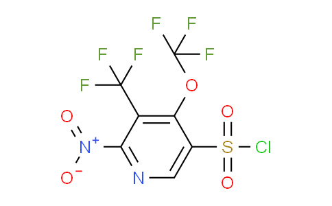 2-Nitro-4-(trifluoromethoxy)-3-(trifluoromethyl)pyridine-5-sulfonyl chloride