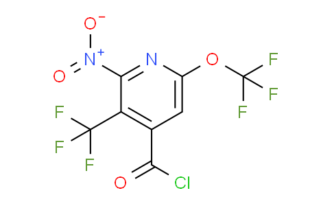 2-Nitro-6-(trifluoromethoxy)-3-(trifluoromethyl)pyridine-4-carbonyl chloride