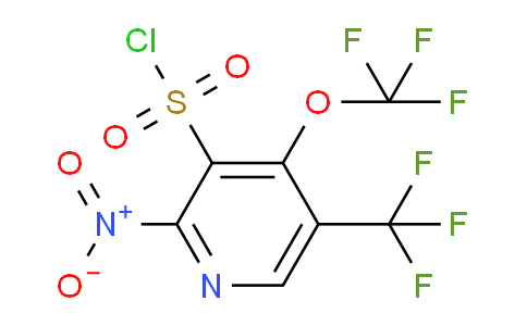 2-Nitro-4-(trifluoromethoxy)-5-(trifluoromethyl)pyridine-3-sulfonyl chloride