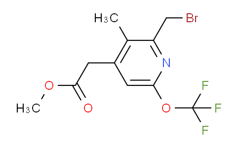 Methyl 2-(bromomethyl)-3-methyl-6-(trifluoromethoxy)pyridine-4-acetate