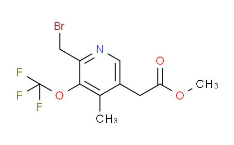 Methyl 2-(bromomethyl)-4-methyl-3-(trifluoromethoxy)pyridine-5-acetate