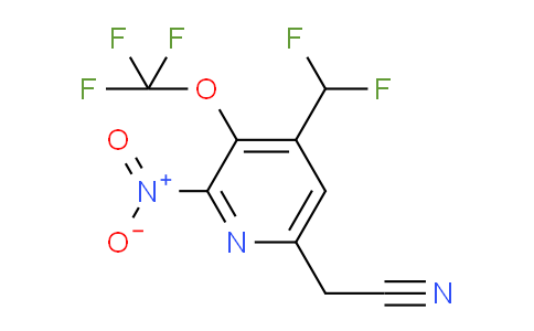 AM209972 | 1805291-89-7 | 4-(Difluoromethyl)-2-nitro-3-(trifluoromethoxy)pyridine-6-acetonitrile