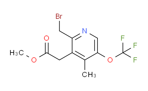Methyl 2-(bromomethyl)-4-methyl-5-(trifluoromethoxy)pyridine-3-acetate