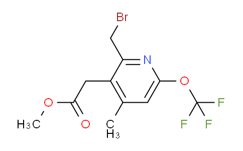 Methyl 2-(bromomethyl)-4-methyl-6-(trifluoromethoxy)pyridine-3-acetate