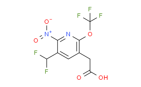 AM210004 | 1805158-41-1 | 3-(Difluoromethyl)-2-nitro-6-(trifluoromethoxy)pyridine-5-acetic acid