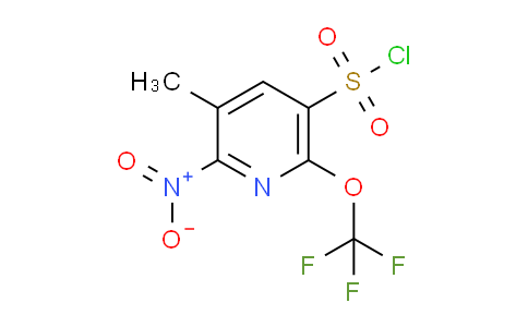3-Methyl-2-nitro-6-(trifluoromethoxy)pyridine-5-sulfonyl chloride