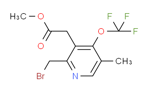 Methyl 2-(bromomethyl)-5-methyl-4-(trifluoromethoxy)pyridine-3-acetate