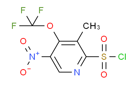 3-Methyl-5-nitro-4-(trifluoromethoxy)pyridine-2-sulfonyl chloride