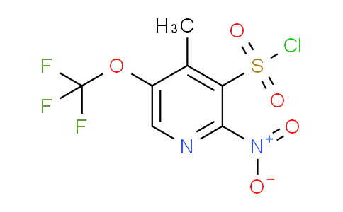 4-Methyl-2-nitro-5-(trifluoromethoxy)pyridine-3-sulfonyl chloride