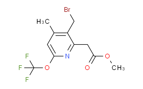 AM21003 | 1361804-95-6 | Methyl 3-(bromomethyl)-4-methyl-6-(trifluoromethoxy)pyridine-2-acetate