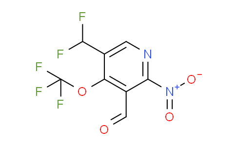 5-(Difluoromethyl)-2-nitro-4-(trifluoromethoxy)pyridine-3-carboxaldehyde