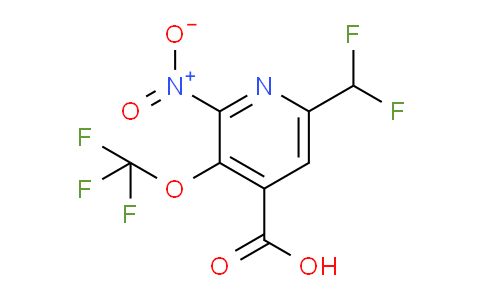 6-(Difluoromethyl)-2-nitro-3-(trifluoromethoxy)pyridine-4-carboxylic acid