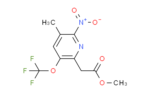 AM210053 | 1804894-14-1 | Methyl 3-methyl-2-nitro-5-(trifluoromethoxy)pyridine-6-acetate