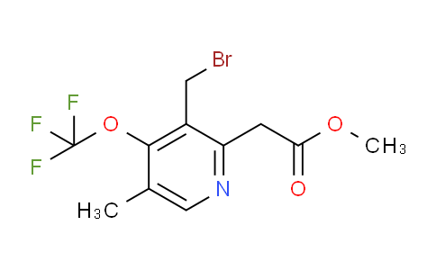 Methyl 3-(bromomethyl)-5-methyl-4-(trifluoromethoxy)pyridine-2-acetate