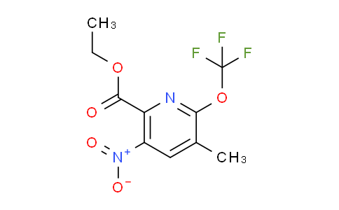 Ethyl 3-methyl-5-nitro-2-(trifluoromethoxy)pyridine-6-carboxylate
