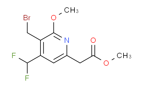 Methyl 3-(bromomethyl)-4-(difluoromethyl)-2-methoxypyridine-6-acetate