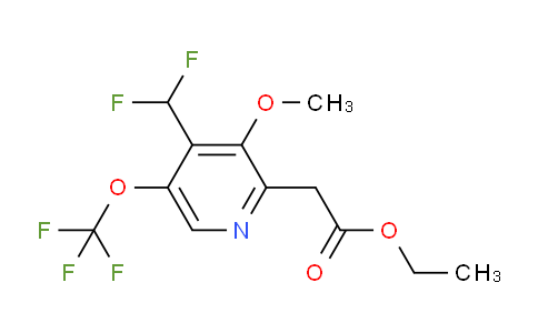 AM210128 | 1806767-51-0 | Ethyl 4-(difluoromethyl)-3-methoxy-5-(trifluoromethoxy)pyridine-2-acetate