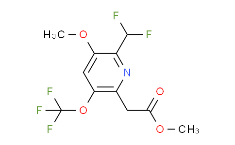 AM210133 | 1805010-29-0 | Methyl 2-(difluoromethyl)-3-methoxy-5-(trifluoromethoxy)pyridine-6-acetate