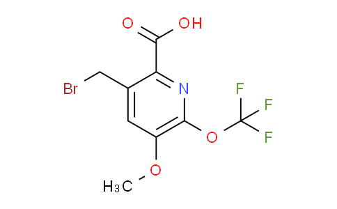 3-(Bromomethyl)-5-methoxy-6-(trifluoromethoxy)pyridine-2-carboxylic acid
