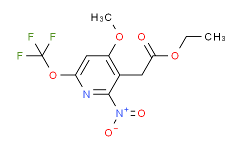 Ethyl 4-methoxy-2-nitro-6-(trifluoromethoxy)pyridine-3-acetate