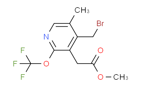 Methyl 4-(bromomethyl)-5-methyl-2-(trifluoromethoxy)pyridine-3-acetate