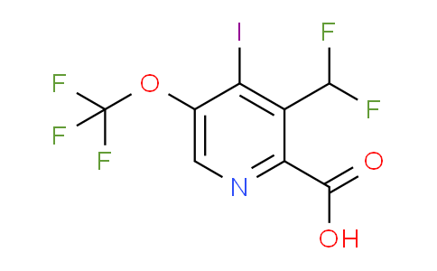 AM210197 | 1804781-68-7 | 3-(Difluoromethyl)-4-iodo-5-(trifluoromethoxy)pyridine-2-carboxylic acid