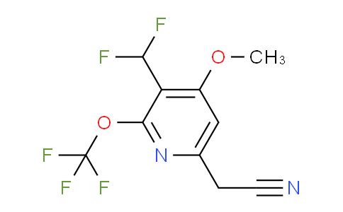 3-(Difluoromethyl)-4-methoxy-2-(trifluoromethoxy)pyridine-6-acetonitrile