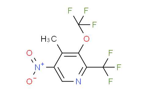 4-Methyl-5-nitro-3-(trifluoromethoxy)-2-(trifluoromethyl)pyridine