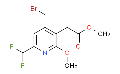 Methyl 4-(bromomethyl)-6-(difluoromethyl)-2-methoxypyridine-3-acetate