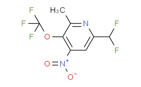 6-(Difluoromethyl)-2-methyl-4-nitro-3-(trifluoromethoxy)pyridine