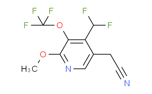 4-(Difluoromethyl)-2-methoxy-3-(trifluoromethoxy)pyridine-5-acetonitrile