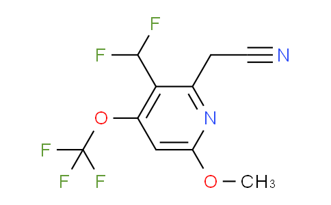 3-(Difluoromethyl)-6-methoxy-4-(trifluoromethoxy)pyridine-2-acetonitrile