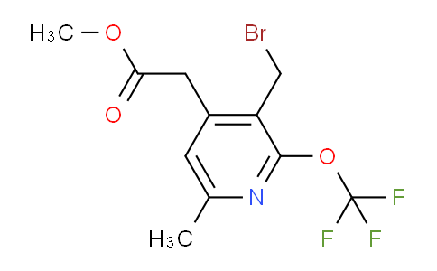 Methyl 3-(bromomethyl)-6-methyl-2-(trifluoromethoxy)pyridine-4-acetate