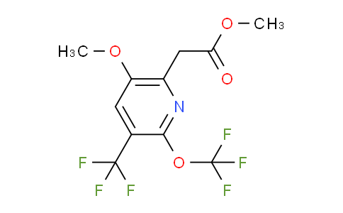 AM210241 | 1804950-58-0 | Methyl 5-methoxy-2-(trifluoromethoxy)-3-(trifluoromethyl)pyridine-6-acetate