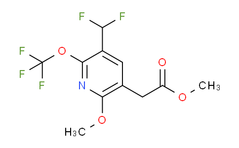 Methyl 3-(difluoromethyl)-6-methoxy-2-(trifluoromethoxy)pyridine-5-acetate