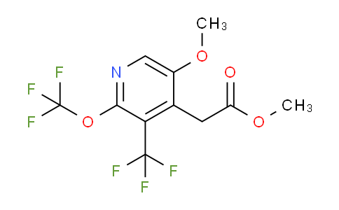 Methyl 5-methoxy-2-(trifluoromethoxy)-3-(trifluoromethyl)pyridine-4-acetate