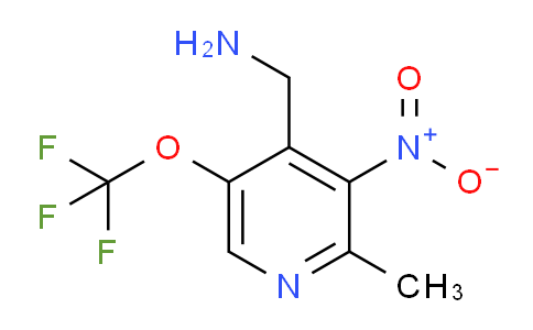 4-(Aminomethyl)-2-methyl-3-nitro-5-(trifluoromethoxy)pyridine