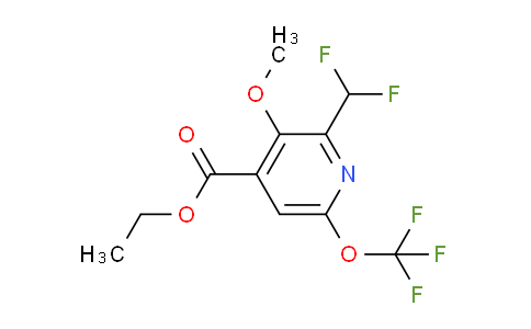 AM210264 | 1806020-37-0 | Ethyl 2-(difluoromethyl)-3-methoxy-6-(trifluoromethoxy)pyridine-4-carboxylate