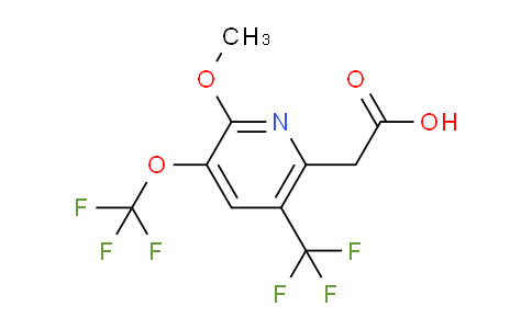 2-Methoxy-3-(trifluoromethoxy)-5-(trifluoromethyl)pyridine-6-acetic acid