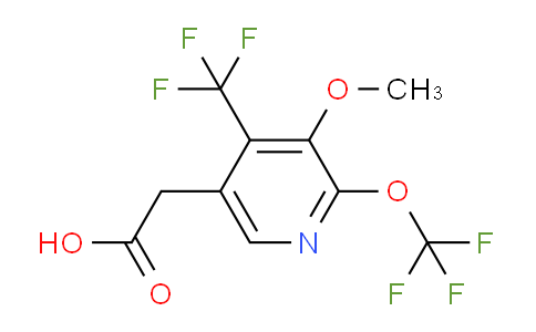 3-Methoxy-2-(trifluoromethoxy)-4-(trifluoromethyl)pyridine-5-acetic acid