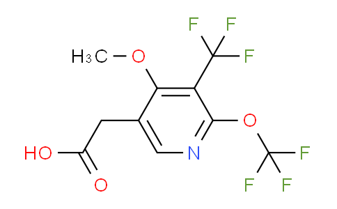 4-Methoxy-2-(trifluoromethoxy)-3-(trifluoromethyl)pyridine-5-acetic acid