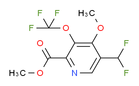 AM210288 | 1806019-72-6 | Methyl 5-(difluoromethyl)-4-methoxy-3-(trifluoromethoxy)pyridine-2-carboxylate