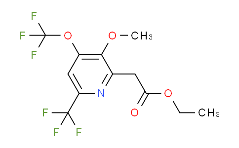 AM210316 | 1805074-67-2 | Ethyl 3-methoxy-4-(trifluoromethoxy)-6-(trifluoromethyl)pyridine-2-acetate