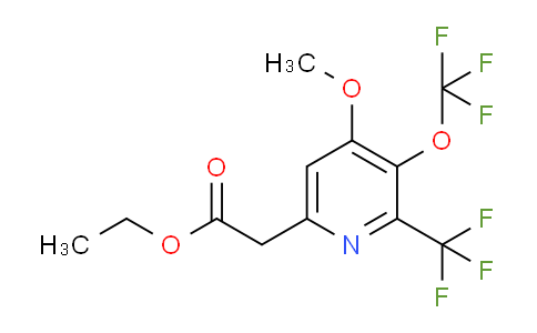 AM210320 | 1806174-93-5 | Ethyl 4-methoxy-3-(trifluoromethoxy)-2-(trifluoromethyl)pyridine-6-acetate