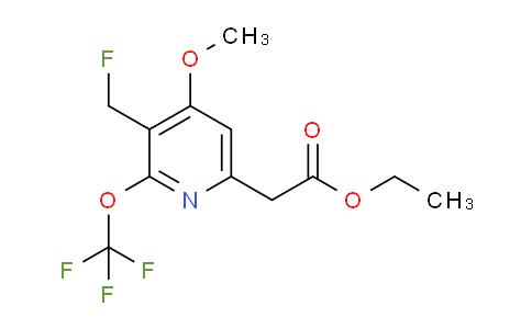 AM210325 | 1805098-64-9 | Ethyl 3-(fluoromethyl)-4-methoxy-2-(trifluoromethoxy)pyridine-6-acetate