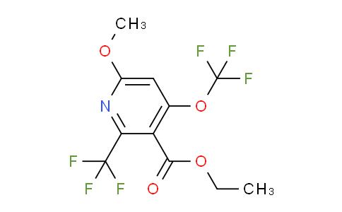 Ethyl 6-methoxy-4-(trifluoromethoxy)-2-(trifluoromethyl)pyridine-3-carboxylate