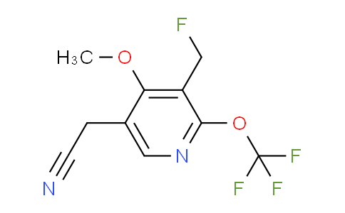 3-(Fluoromethyl)-4-methoxy-2-(trifluoromethoxy)pyridine-5-acetonitrile