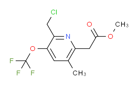 Methyl 2-(chloromethyl)-5-methyl-3-(trifluoromethoxy)pyridine-6-acetate