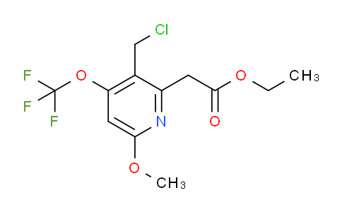 Ethyl 3-(chloromethyl)-6-methoxy-4-(trifluoromethoxy)pyridine-2-acetate