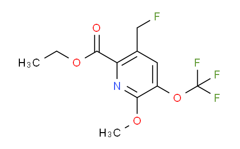 Ethyl 5-(fluoromethyl)-2-methoxy-3-(trifluoromethoxy)pyridine-6-carboxylate